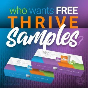 FREE!!!!  Thrive by Le-Vel 3 day sample pack